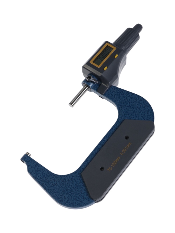 УЦЕНКА Микрометр электронный ТУНДРА, металлический, диапазон 75-100 мм, шаг измерения 0.001 мм 993 - Фото 1