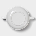 УЦЕНКА Бульонница Magistro «Бланш» 400 мл, 17×12×5.5 см, в комплекте с блюдцем 18×2.6 см, цвет белы - Фото 6