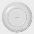 УЦЕНКА Бульонница Magistro «Бланш» 400 мл, 17×12×5.5 см, в комплекте с блюдцем 18×2.6 см, цвет белы - Фото 7