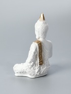 УЦЕНКА Фигура «Будда малый» 16×9×23 см бело-золотая - Фото 5