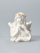 УЦЕНКА Подсвечник "Молящийся ангел" 10,5х7,5х9см, перламутровый - Фото 5