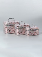 УЦЕНКА Шкатулка кожзам с зеркалом «Сердца на белом» н-р 3 шт. 13×21×14.5 10×19×12 21×15.5×17 см 993 - Фото 2