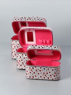 УЦЕНКА Шкатулка кожзам с зеркалом «Сердца на белом» н-р 3 шт. 13×21×14.5 10×19×12 21×15.5×17 см 993 - Фото 8