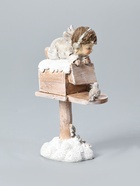 УЦЕНКА Сувенир полистоун «Любопытный ангелочек на почтовом ящике» 8.5×5×13 см - Фото 3