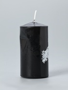 УЦЕНКА Свеча - цилиндр 50×100 мм с накаткой «Конь», чёрная - Фото 3