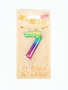 УЦЕНКА Свеча в торт «Акварель», цифра 7, 5.5 см - Фото 2