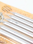 УЦЕНКА Свечи в торт «Ройс Градиент», 6 шт., высокие, 13 см, фиолетовый, розовый, серебро - Фото 4