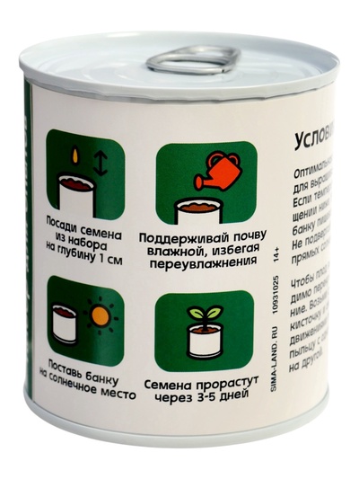 Набор для опытов ЭВРИКИ «Мой мини-сад», огурец