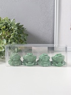 Набор фигурок 4 шт. «Денежная жаба на монетах со слитком», полистоун, зелёный, 5×4.3×4 см  (артикул 10956739)  большой выбор товаров оптом и в розницу по низким ценам с доставкой