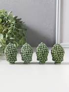 Набор фигурок 4 шт. «Голова Будды», полистоун, зелёный, 3.3×3.7×5.5 см  (артикул 10956741)  большой выбор товаров оптом и в розницу по низким ценам с доставкой