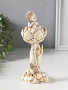 Фигурка полистоун «Рука с лотосом и Буддой», беж, 7×7.5×18 см  (артикул 10956772)  большой выбор товаров оптом и в розницу по низким ценам с доставкой