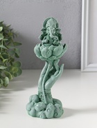 Фигурка полистоун «Рука с лотосом и Ганешей», зелёный, 7×7.3×18.5 см  (артикул 10956773)  большой выбор товаров оптом и в розницу по низким ценам с доставкой