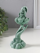 Фигурка полистоун «Рука с лотосом и Ганешей», зелёный, 7×7.3×18.5 см  (артикул 10956773)  большой выбор товаров оптом и в розницу по низким ценам с доставкой