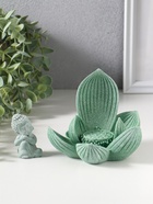 Фигурка полистоун «Лотос и Будда», зелёный, 12.5×12.5×11 см  (артикул 10956774)  большой выбор товаров оптом и в розницу по низким ценам с доставкой