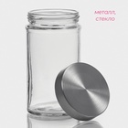 УЦЕНКА Банка для сыпучих продуктов с металлической крышкой "Премиум" 550 мл, 15х8 см - Фото 3