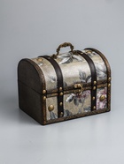 УЦЕНКА Шкатулка сундук дерево "Узор из листьев" 20х15х15,5 см - Фото 2