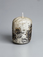 УЦЕНКА Свеча - цилиндр «Пионы», 7×9 см, шампань - Фото 1