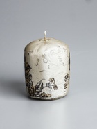 УЦЕНКА Свеча - цилиндр «Пионы», 7×9 см, шампань - Фото 2