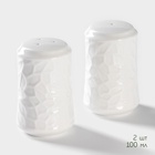 УЦЕНКА Набор для специй на дер подставке 3 пр "Bella Tenero.Кракле" солонка, перечница, салфетница 4 - Фото 5