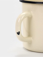 УЦЕНКА Кружка эмалированная, 1 л, с носиком, без декора, слоновая кость - Фото 2