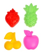 Набор формочек Соломон «Фрукты-ягоды» 4 штуки, вишня, яблоко, ананас, клубника - фото 122966221