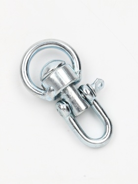 Набор: вертлюг со скобой, средний, длина-7.5 см, ширина-3.5 см, 2 шт.