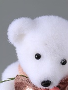 УЦЕНКА Декор "Белый мишка с бантиком в бусинках" 20,5х10х9 см - Фото 7