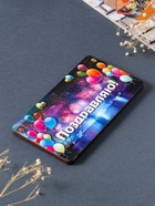 Купюрница подарочная, открытка «Поздравляю: шары», шкатулка для денег, карточек, сертификатов, 19×9.5×0.7 см - Фото 3