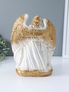Фигура гипс «Ангел-хранитель», белый с золотом, 35×25×15 см  (артикул 10994832)  большой выбор товаров оптом и в розницу по низким ценам с доставкой