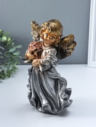 Фигура гипс «Ангел в платье», бронза, 25×15×15 см  (артикул 10994837)  большой выбор товаров оптом и в розницу по низким ценам с доставкой