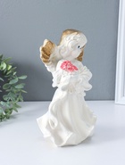 Фигура гипс «Ангел в платье», перламутр, 25×15×15 см  (артикул 10994838)  большой выбор товаров оптом и в розницу по низким ценам с доставкой