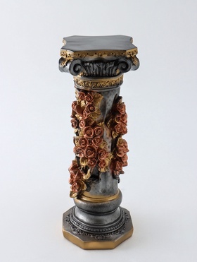 Колонна декоративная «Афина», чёрный с золотом, 90×40×40 см  (артикул 10994873)  большой выбор товаров оптом и в розницу по низким ценам с доставкой