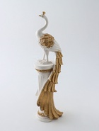 Колонна декоративная «Жар-птица», белый с золотом, 120×40×30 см - Фото 1