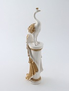 Колонна декоративная «Жар-птица», белый с золотом, 120×40×30 см - Фото 3