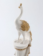 Колонна декоративная «Жар-птица», белый с золотом, 120×40×30 см - Фото 5