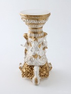 Колонна декоративная «Три ангела», белый с золотом, 90×60×60 см  (артикул 10994884)  большой выбор товаров оптом и в розницу по низким ценам с доставкой