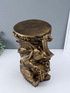 Фигура - подставка для мелочей «Слон сидя», столик, чёрный с золотом, 44×37×30 см  (артикул 10994889)  большой выбор товаров оптом и в розницу по низким ценам с доставкой