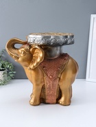 Фигура - подставка для мелочей «Слон», столик, бронза, 35×40×25 см  (артикул 10994892)  большой выбор товаров оптом и в розницу по низким ценам с доставкой