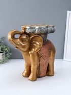 Фигура - подставка для мелочей «Слон», столик, бронза, 35×40×25 см  (артикул 10994892)  большой выбор товаров оптом и в розницу по низким ценам с доставкой