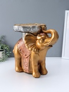 Фигура - подставка для мелочей «Слон», столик, бронза, 35×40×25 см  (артикул 10994892)  большой выбор товаров оптом и в розницу по низким ценам с доставкой