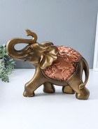 Копилка для денег «Слон сафари», бронза с золотом, 30×35×17 см  (артикул 10994922)  большой выбор товаров оптом и в розницу по низким ценам с доставкой