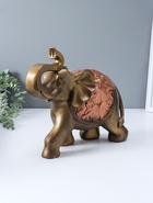 Копилка для денег «Слон сафари», бронза с золотом, 30×35×17 см  (артикул 10994922)  большой выбор товаров оптом и в розницу по низким ценам с доставкой