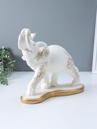 Копилка для денег «Слон индийский», белый с золотом, 35×40×15 см  (артикул 10994923)  большой выбор товаров оптом и в розницу по низким ценам с доставкой