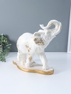 Копилка для денег «Слон индийский», белый с золотом, 35×40×15 см  (артикул 10994923)  большой выбор товаров оптом и в розницу по низким ценам с доставкой