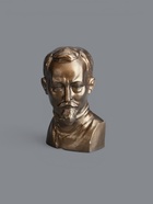 УЦЕНКА Бюст Дзержинский большой бронза, золото 12×22×8 см - Фото 2