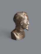 УЦЕНКА Бюст Дзержинский большой бронза, золото 12×22×8 см - Фото 3