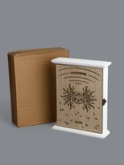 УЦЕНКА Ключница дерево 6 крючков «Солнце и луна» 26.5×20.8×6.3 см - Фото 7