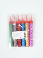 УЦЕНКА Свечи фонтаны для торта "Цветные искры" 10 см,30 секунд,цветное пламя,(набор 6 шт ) - Фото 3