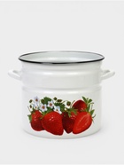 УЦЕНКА Кастрюля эмалированная, 10 л, d=26.6 см, без крышки, белая - Фото 2