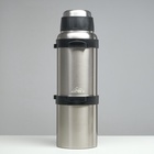 УЦЕНКА Термос, 4.2 л, Volume «Мастер К», с кружкой, с ситечком, сохраняет тепло 60 ч, серебристый 54 - Фото 1